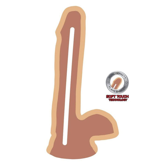 GET REAL - DUAL DENSITY DILDO 17 CM EGG SKIN