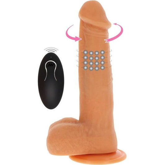 GET REAL - ROTATING BEADS THAT VIBRATE DILDO SKIN