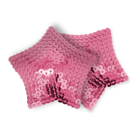 OHMAMA FETISH - PINK SEQUINS STAR NIPPLE COVERS