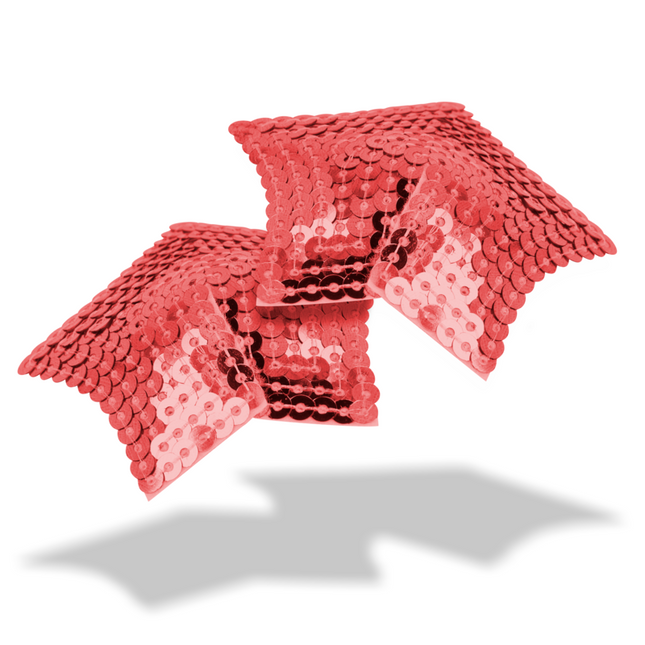 OHMAMA FETISH - RED SEQUINED STAR NIPPLE COVERS