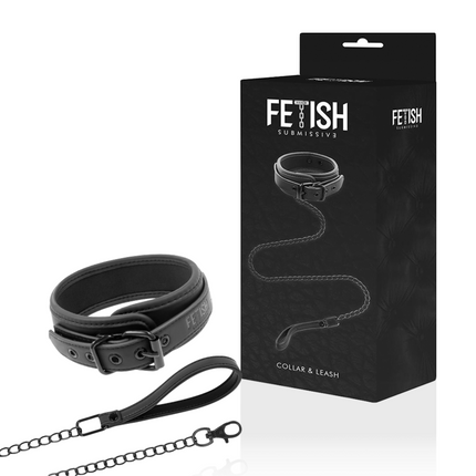 FETISH SUBMISSIVE - CHAIN NECKLACE WITH NOPRENE LINING