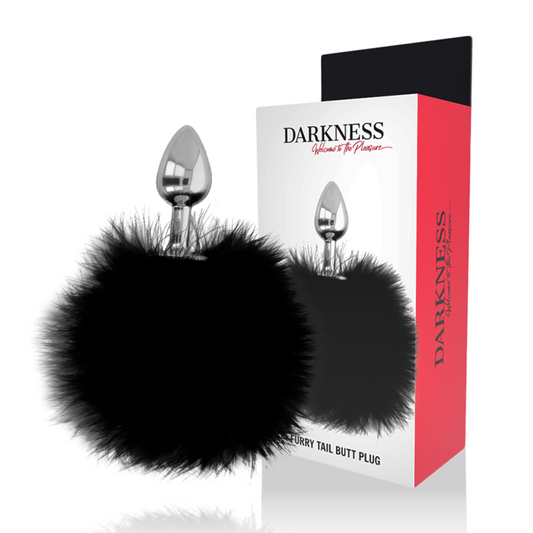 DARKNESS - PLUG ANAL EXTRA CON COLA NEGRA 7 CM