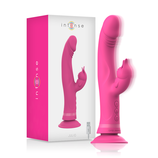 INTENSE - JULIO RABBIT VIBRADOR SILICONA ROSA
