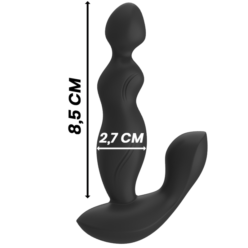 BLACK&SILVER - CORA ANAL PLUG - FERNBEDIENUNG