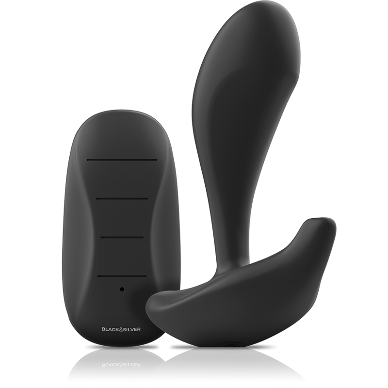 BLACK&SILVER - DWAYNE ANAL PLUG - FERNBEDIENUNG