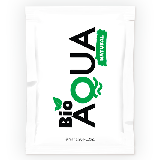 BIOAQUA - WATER-BASED LUBRICANT, NATURAL INGREDIENTS, 6 ML