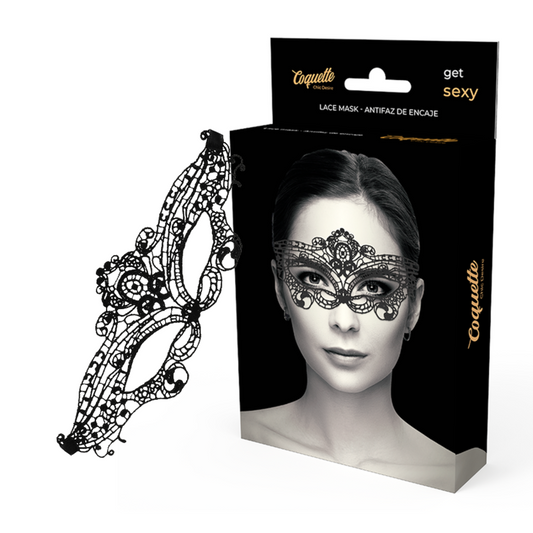 COQUETTE CHIC DESIRE - MASCARILLA DE ENCAJE NEGRO FINO