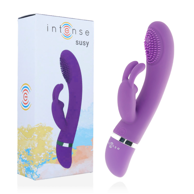 INTENSE - VIBRADOR OSCILANTE DE CONEJO DE SILICONA LILA SUSY