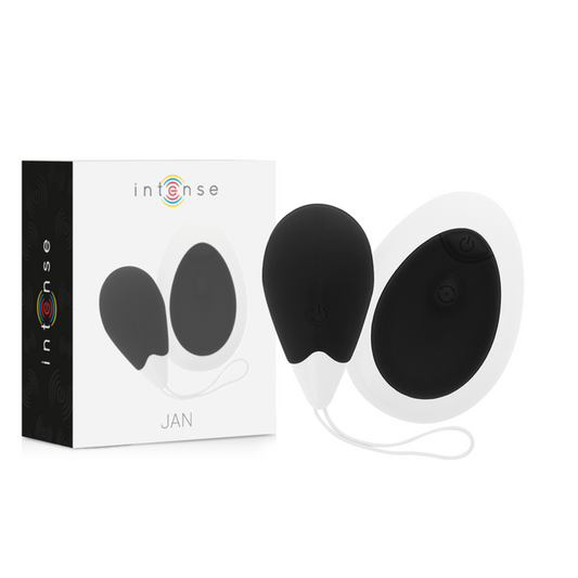 INTENSE - JAN VIBRATING EGG WITH REMOTE CONTROL BLACK