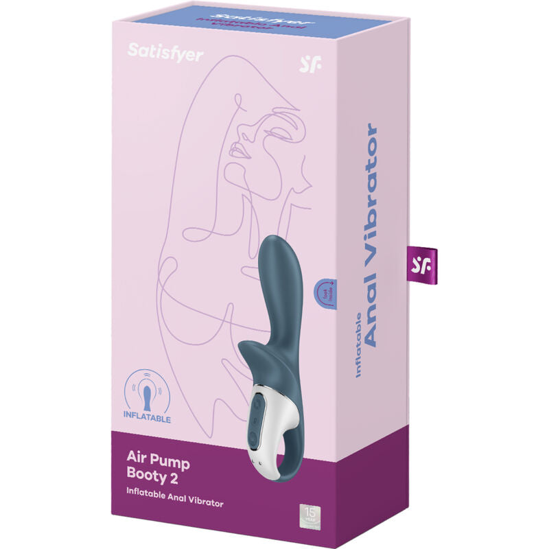 Satisfyer Air Pump Booty 2 – Aufblasbarer Anal- & Prostata-Vibrator mit variabler Größe