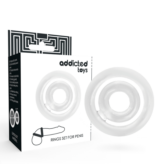 JUGUETES ADICTO - ANILLO C DE POTENCIA PARA EL PENE TRANSPARENTE