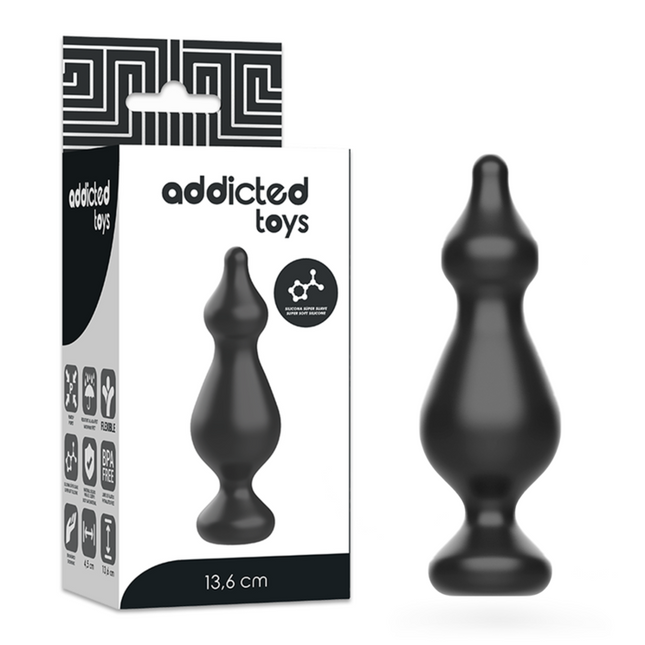 ADDICTED TOYS - ANAL SEX PLUG 13.6 CM BLACK