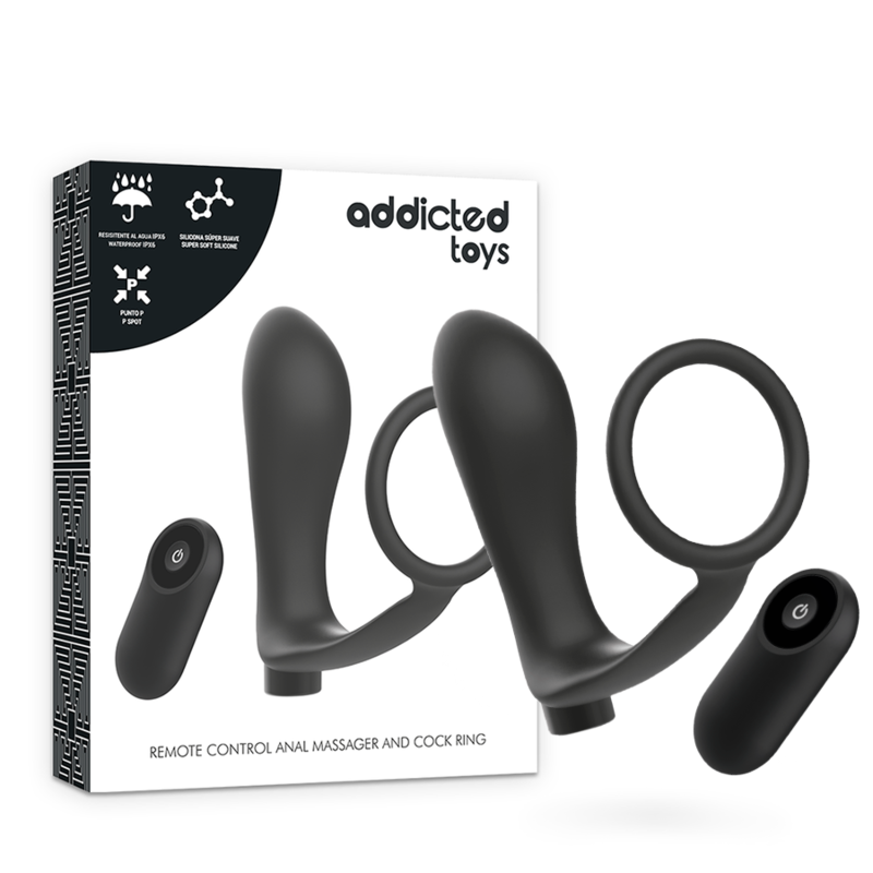PENISRING MIT FERNBEDIENUNG ANALPLUG