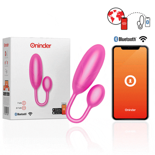 ONINDER - DENVER VIBRATION EGG PINK 7 X 2.7 CM FREE APP