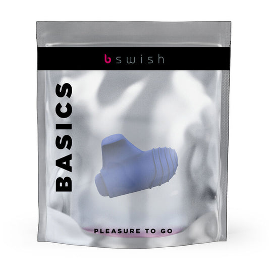 B SWISH - DEDO VIBRADOR AZUL BÁSICO BTEASED