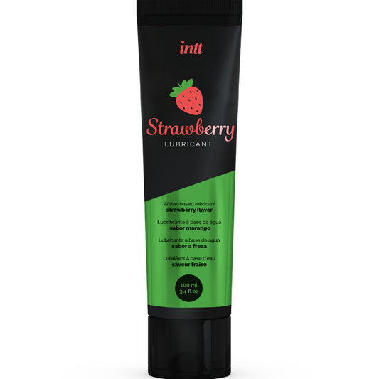 INTT LUBRICANTS - WATER-BASED INTIMATE LUBRICANT WITH STRAWBERRY FLAVOR