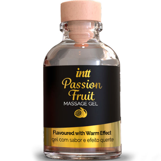 INTT MASSAGE & ORAL SEX - MASSAGE GEL WITH PASSION FRUIT FLAVOR AND HEATING EFFECT