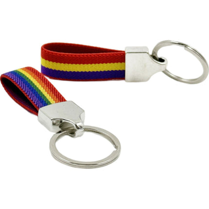PRIDE - STRETCH FABRIC KEYCHAIN WITH FLAG