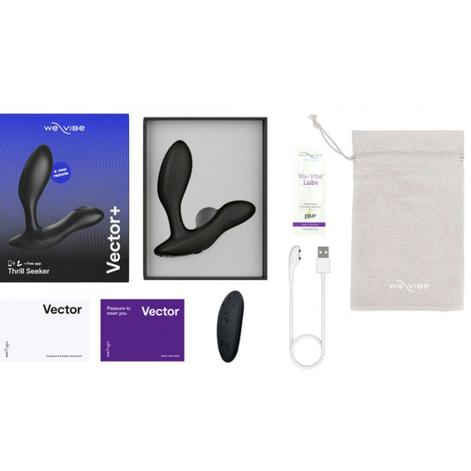 WE-VIBE - MASAJEADOR DE PRÓSTATA NEGRO VECTOR+