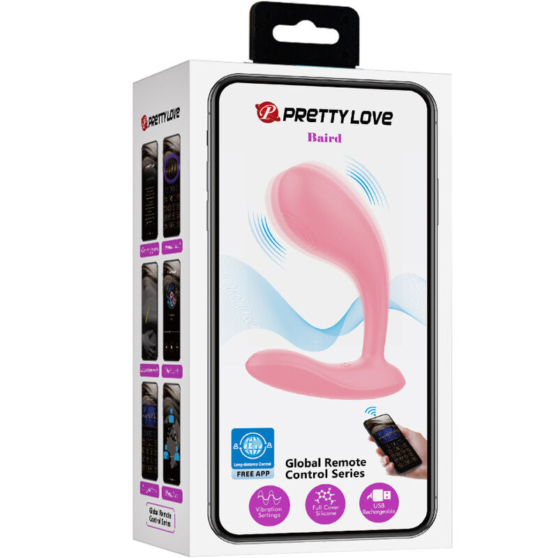 PRETTY LOVE - BAIRD G-SPOT 12 VIBRATIONEN ROSA APP