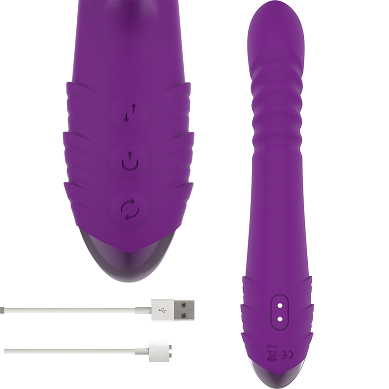 INTENSE - IGGY VIBRADOR MULTIFUNCIONAL ARRIBA Y ABAJO CON ESTIMULADOR DE CLÍTORIS