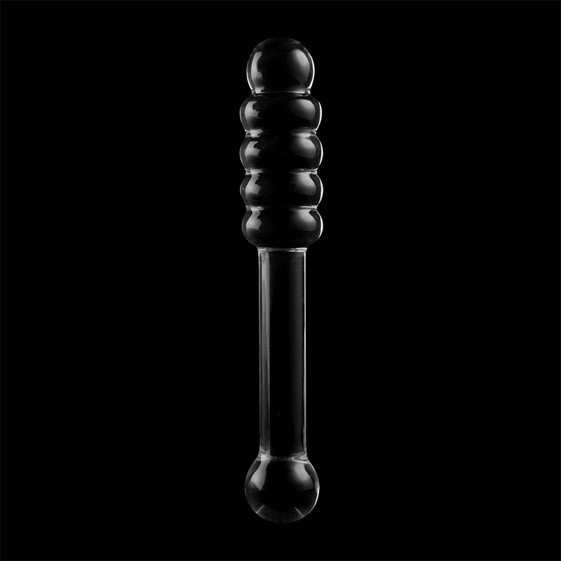 SERIE NEBULA DE IBIZA - MODELO 20 DILDO VIDRIO BOROSILICATO TRANSPARENTE 20,5 CM -O- 3 CM