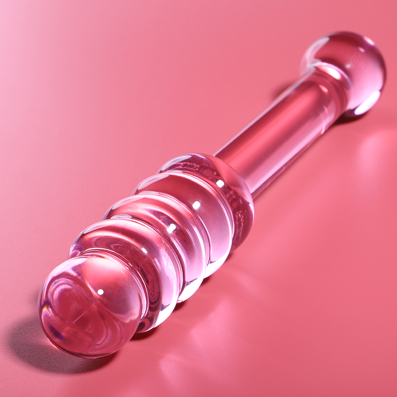 SERIE NEBULA DE IBIZA - MODELO 20 DILDO VIDRIO BOROSILICATO TRANSPARENTE 20,5 CM -O- 3 CM