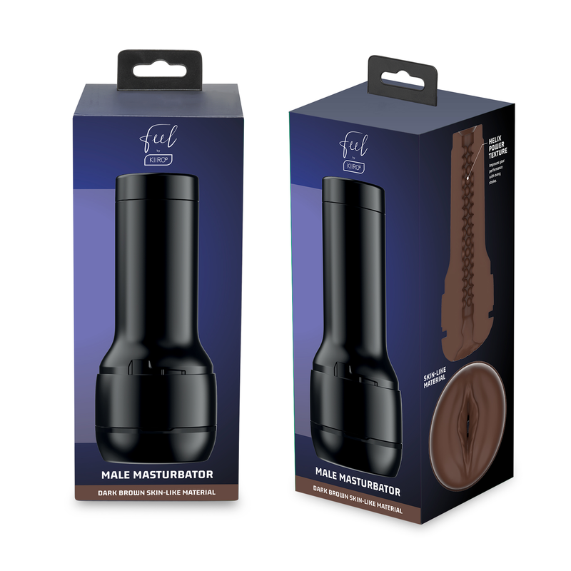 KIIROO - MASTURBADOR ESTIMULADOR FEEL STROKER - MARRÓN OSCURO