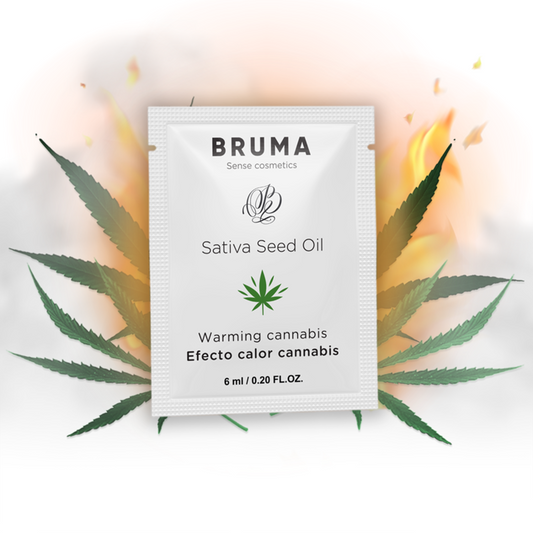 BRUMA - LUBRICANTE DE ACEITE DE SEMILLAS DE SATIVA CON SABOR CÁLIDO A CANNABIS 6 ml
