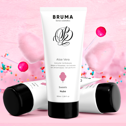 BRUMA - LUBRICANTE DE ALOE VERA SABOR A ALGODÓN DE AZÚCAR 100 ML