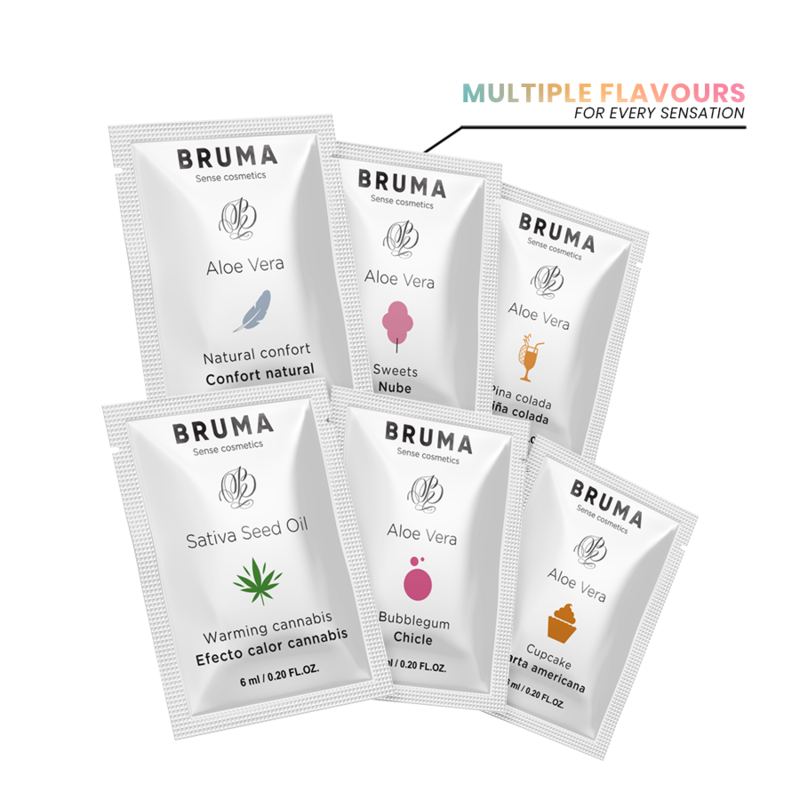 BRUMA - LUBRICANTE DE ALOE VERA SABOR A ALGODÓN DE AZÚCAR 6 ML