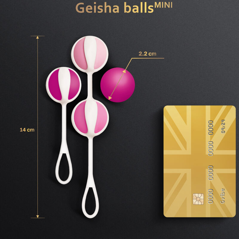 G-VIBE - SET 4 GEISHA-BÄLLE MINI LILA