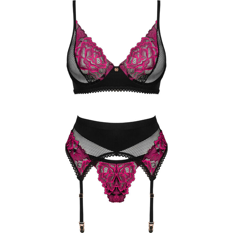 OBSESSIVE - ROSENTY-SET DREITEILIG XS/S