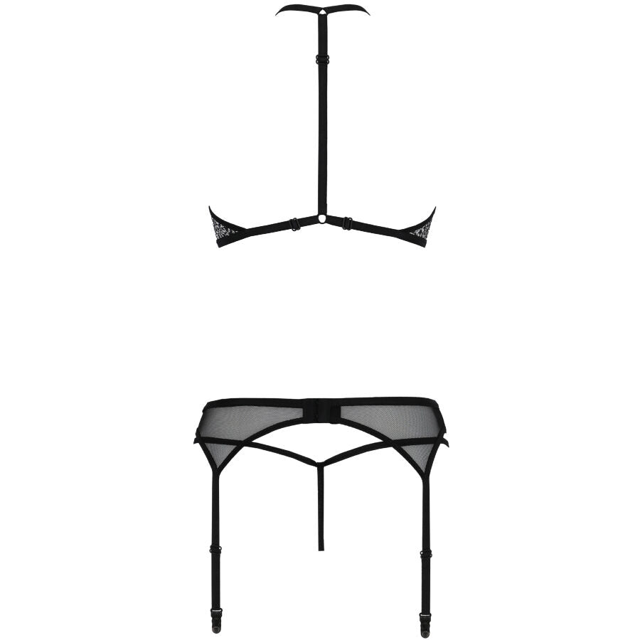 PASSION - SATARA SET EROTIKLINIE SCHWARZ S/M