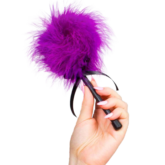 SECRETPLAY - PINK PURPLE MARABOU duster