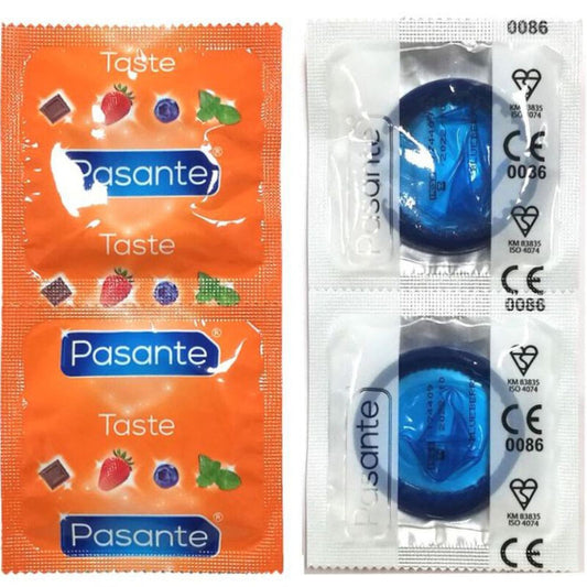 PASANTE - CONDONES SABOR A ARÁNDANOS SOBRES 144 UNIDADES