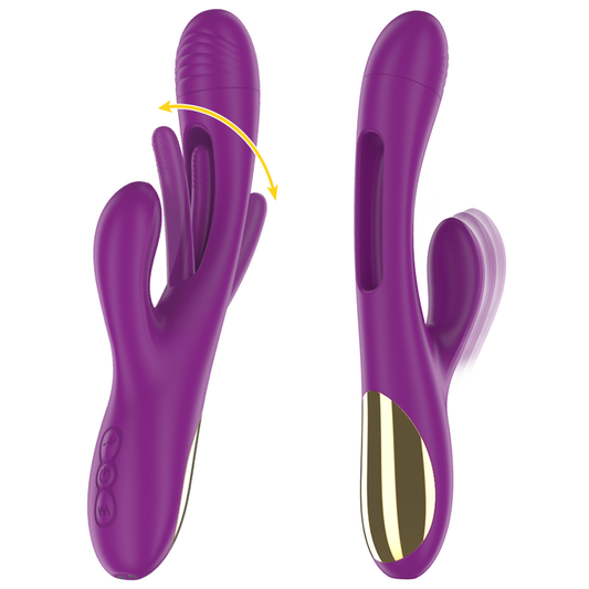 INTENSE - APOLO MULTIFUNCTIONAL VIBRATOR 7 VIBRATIONS WITH PURPLE VIBRATING TONGUE