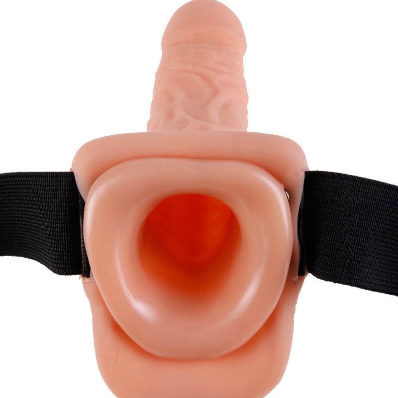FETISH FANTASY SERIES - VERSTELLBARER GURT MIT FERNBEDIENUNG, REALISTISCHER PENIS MIT HODEN 17,8 CM