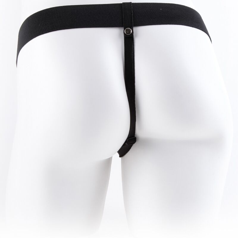 FETISH FANTASY SERIES - VERSTELLBARER GURT MIT FERNBEDIENUNG, REALISTISCHER PENIS MIT HODEN 17,8 CM