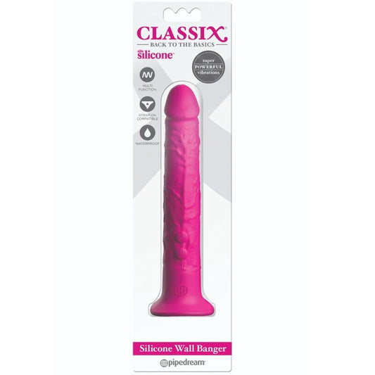 CLASSIX - DILDO DE SILICONA WALL BANGER 15 CM ROSA