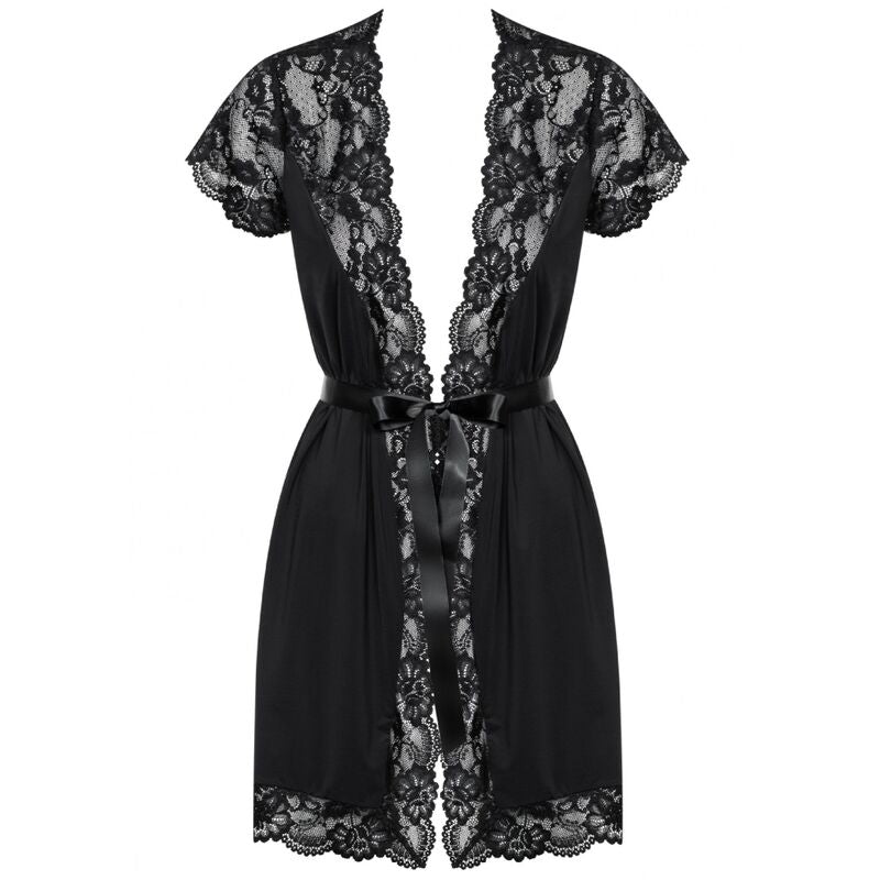 OBSESSIVE - 810-PEI-1 SCHWARZES KLEID S/M