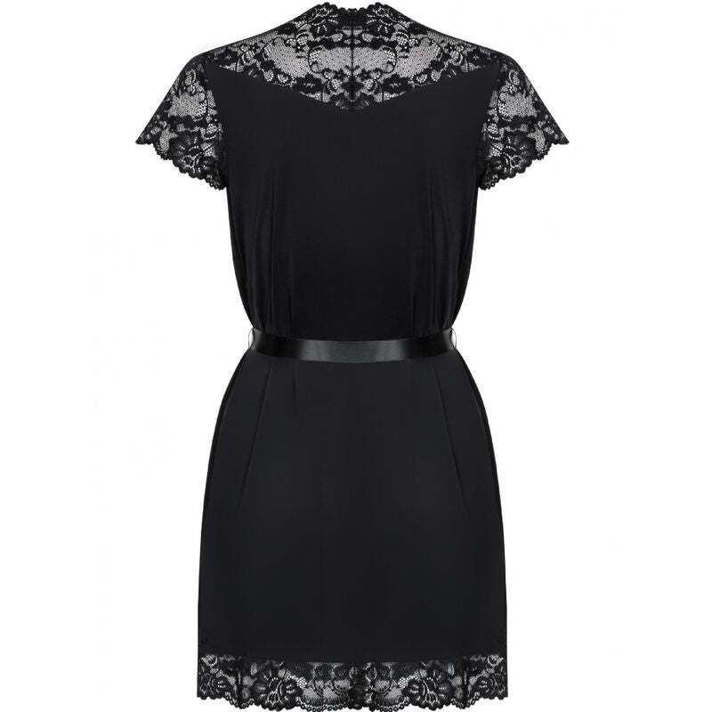 OBSESSIVE - 810-PEI-1 SCHWARZES KLEID S/M
