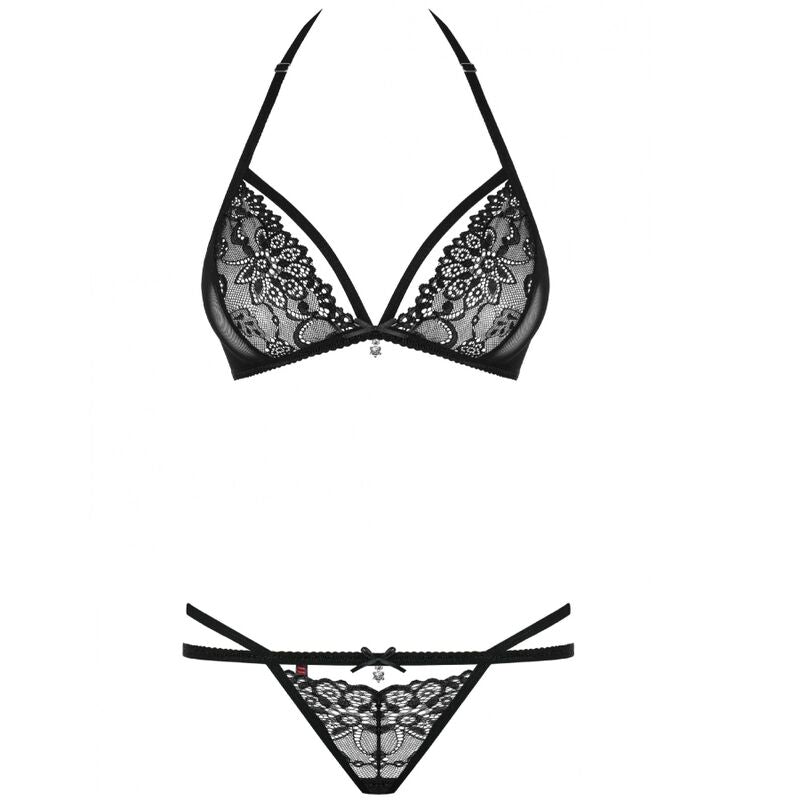 OBSESSIVE - 838 SET ZWEITEILIG SCHWARZ S/M