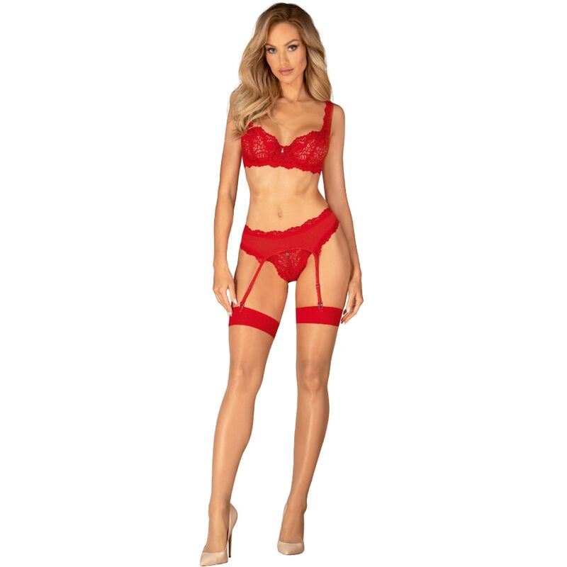 OBSESSIVE - AMOR CHERRIS SET 3-PIECE S/M