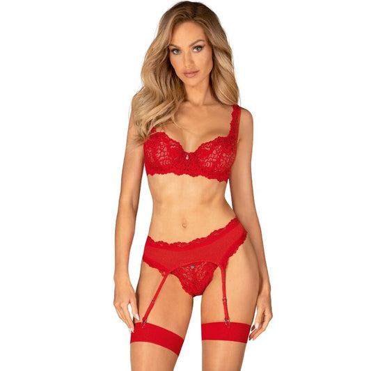 OBSESSIVE - CONJUNTO AMOR CHERRIS DE 3 PIEZAS L/XL