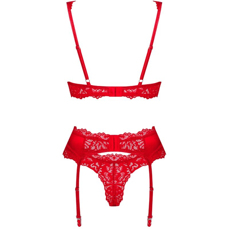 OBSESSIVE - AMOR CHERRIS SET 3-TEILIG L/XL