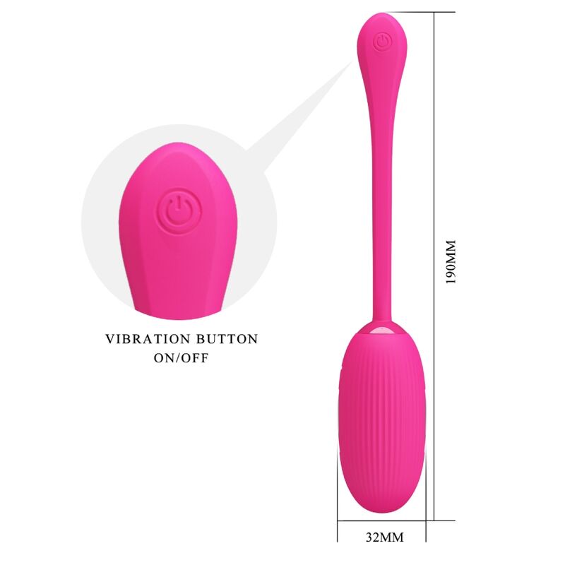 PRETTY LOVE - DOREEN VIBRIERENDES EI MAGENTA MIT FERNBEDIENUNG