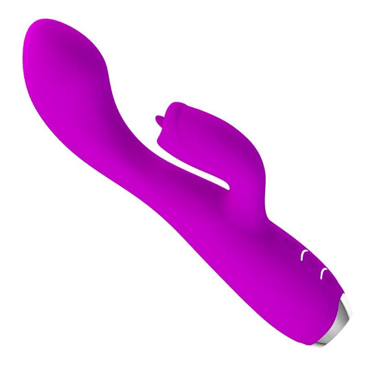 PRETTY LOVE - GLORIA VIBRADOR CONEJO RECARGABLE, IMPERMEABLE, MORADO