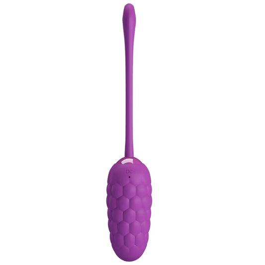 PRETTY LOVE - VIBRATING EGG WITH PURPLE RECHARGEABLE SEA TEXTURE