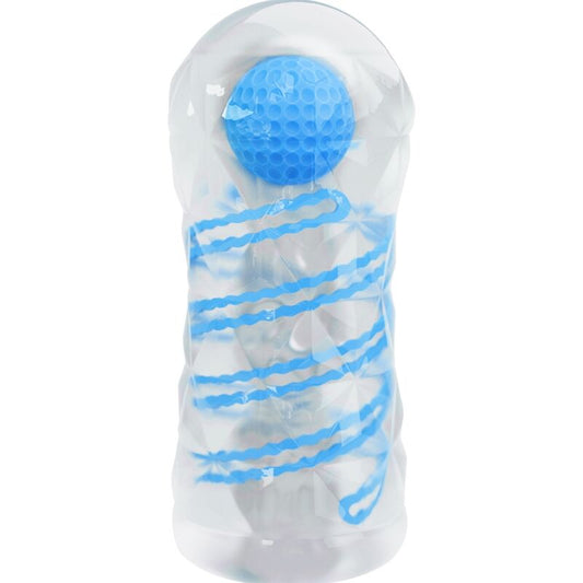 PRETTY LOVE - SMALL MASTURBATOR WITH BLUE SPIRAL STYLES